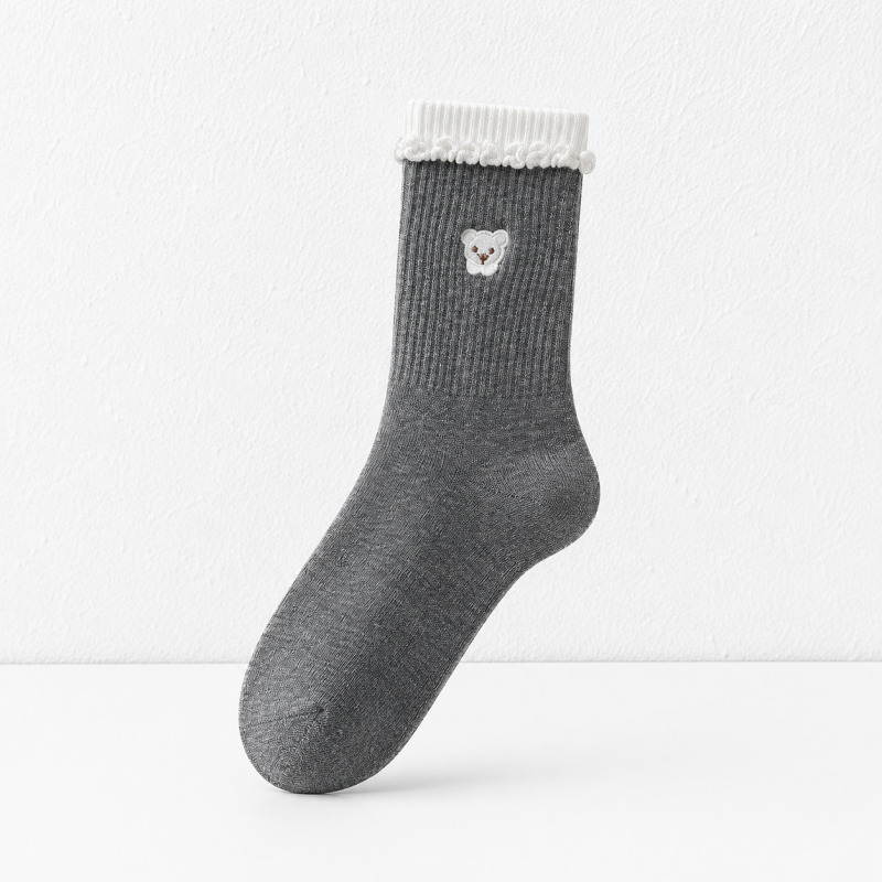 CouldNook Ruffle Cuff Ankle Socks - Cozy Shoe Accent