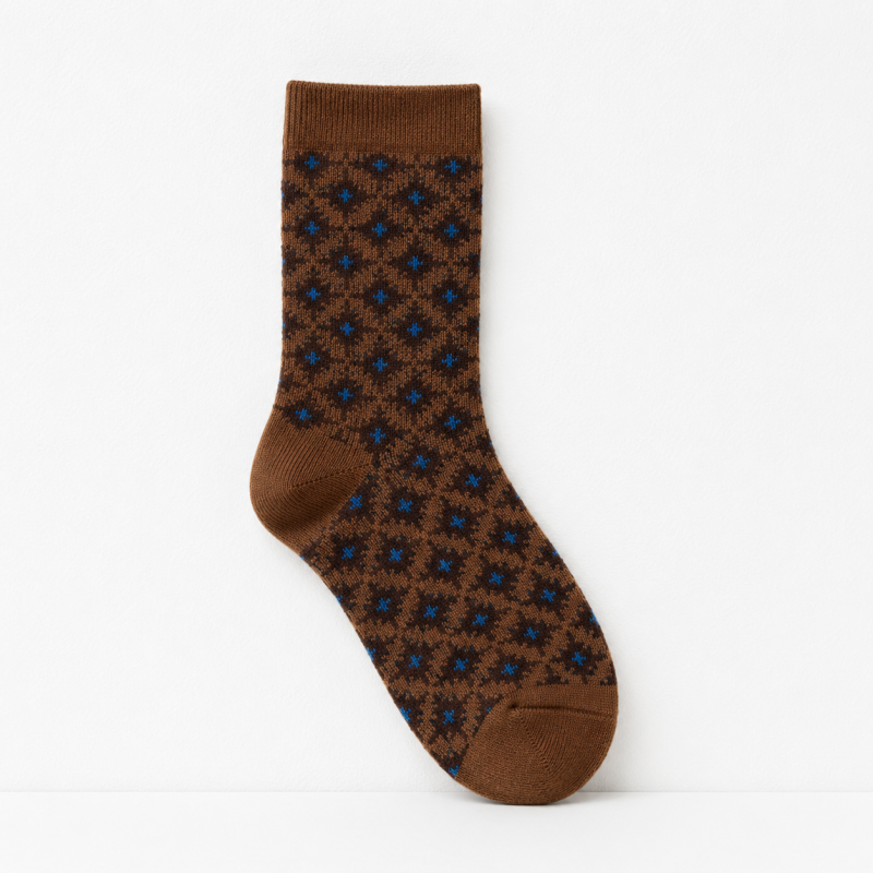 CouldNook Cozy Patterned Scrunch Crew Socks - Casual Outfit Accent