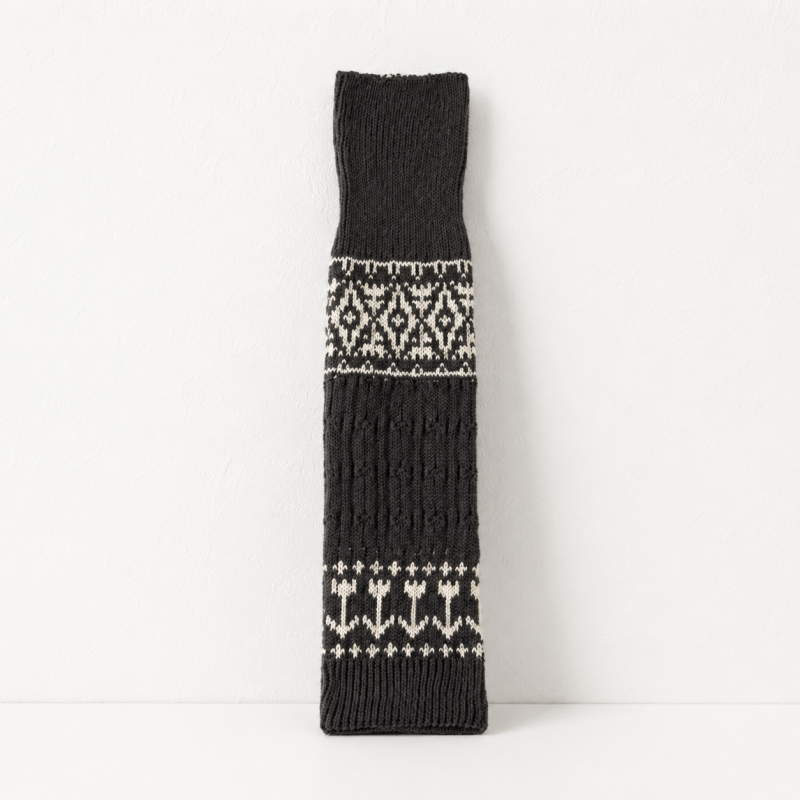 CouldNook Cozy Nordic Pattern Leg Warmer - Warm Layered Accent
