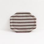 CouldNook Striped Octagonal Coaster - Aesthetic Fabric Cup Mat