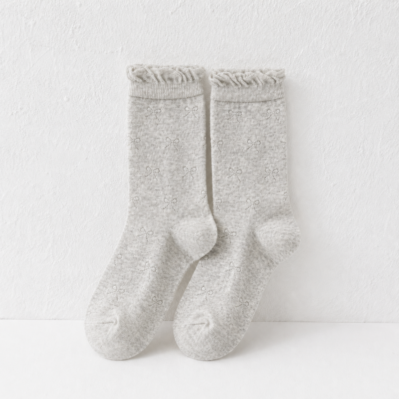 CouldNook Cozy Soft Sheer Crew Socks - Gentle Outfit Accent