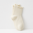 CouldNook Cozy Ruffle Ribbed Ankle Socks - Soft Sneaker Accent