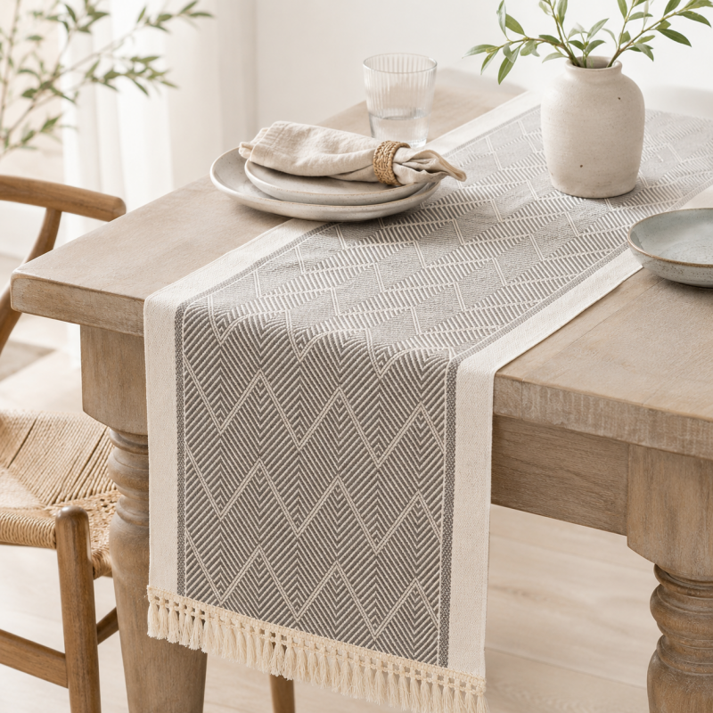 CouldNook Boho Fringle Table Runner - Vintage Tassel Home Decor