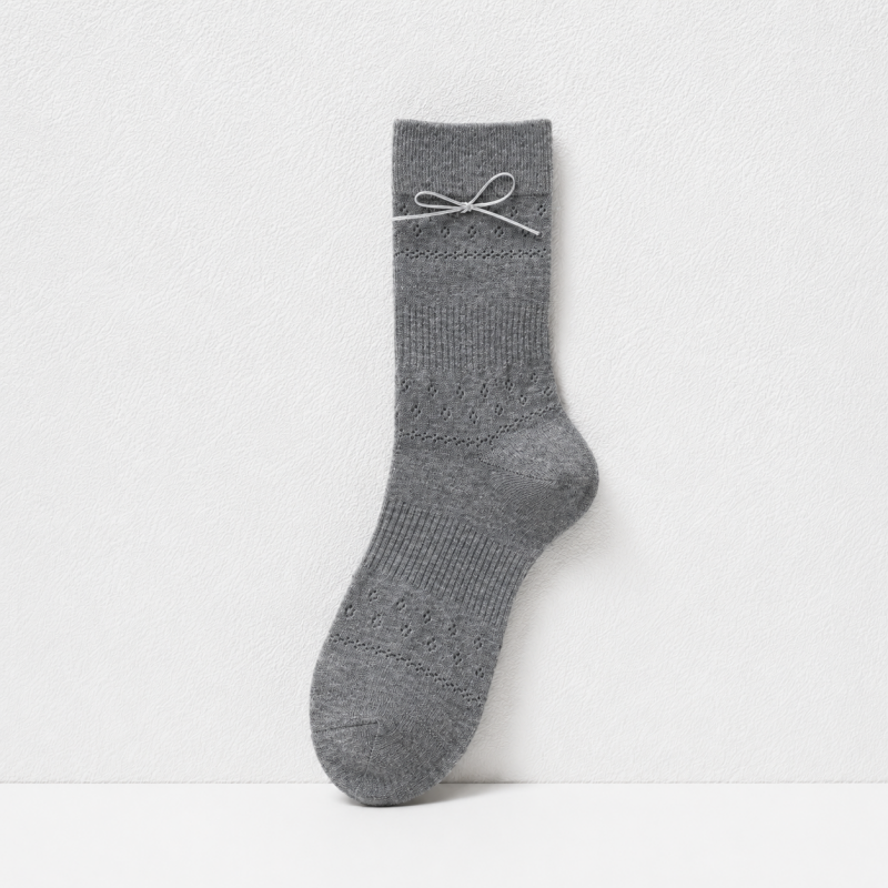 CouldNook Cozy Bow-Packaged Crew Socks - Giftable Drawer Accent