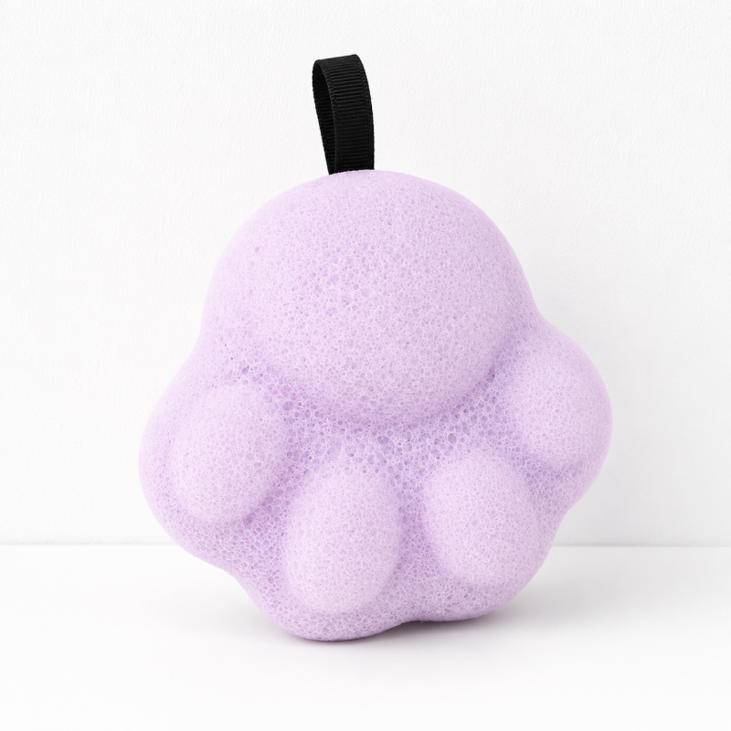 CouldNook Paw Shape Baby Bath Sponge - Bath and Shower Accessory