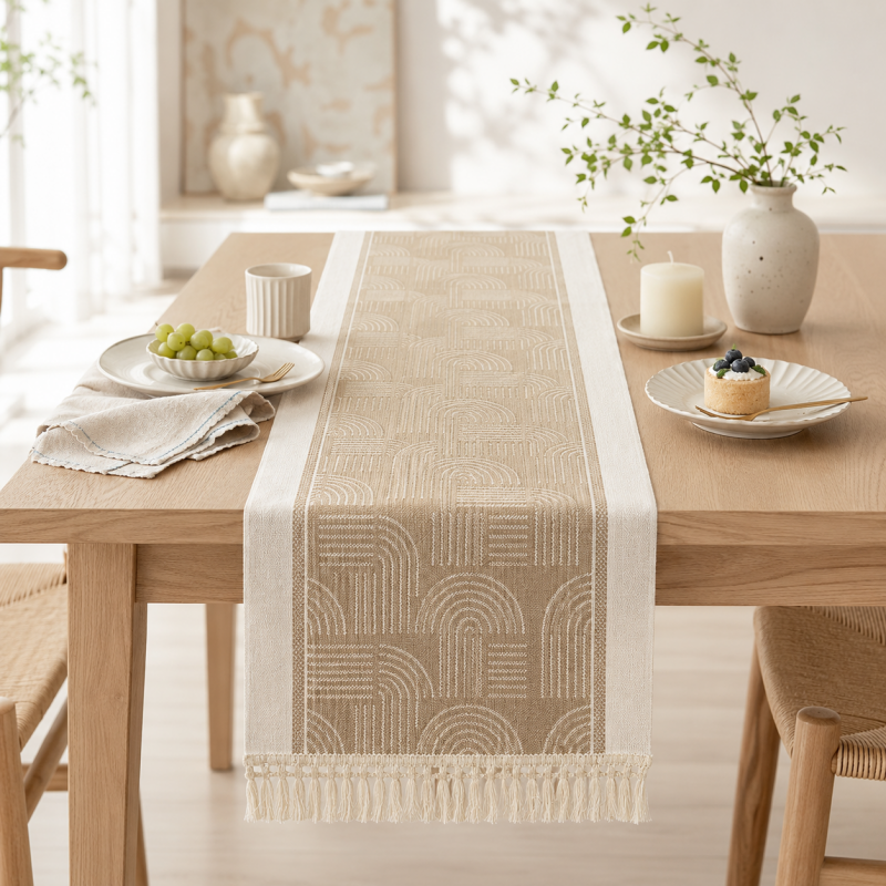 CouldNook Boho Fringle Table Runner - Vintage Tassel Home Decor