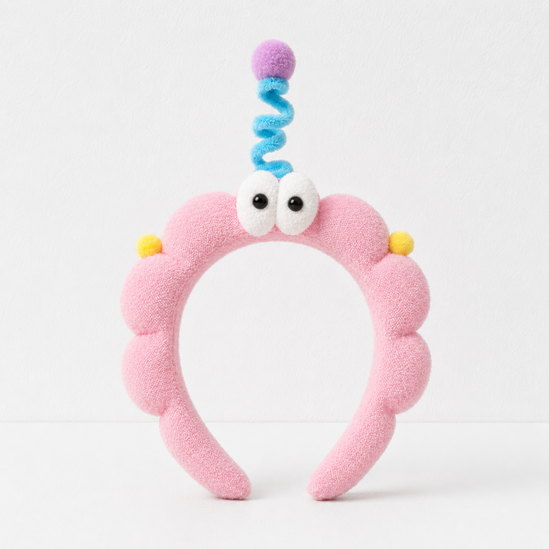 CouldNook Big Eye Plush Headband - Soft Hair Accessory
