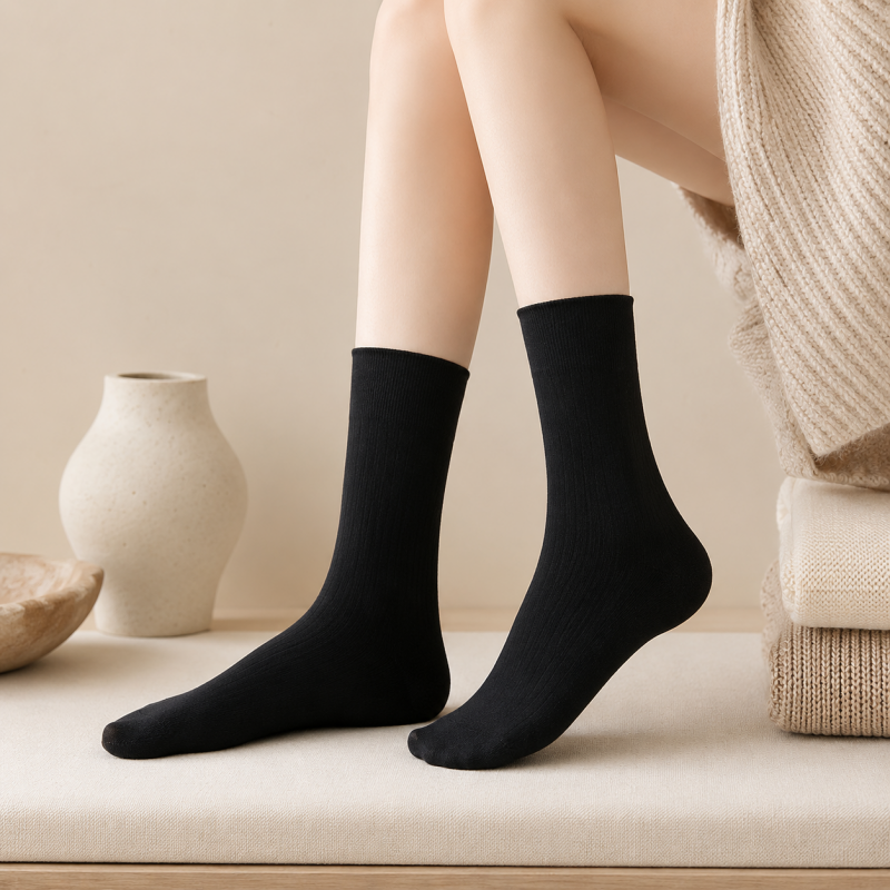 CouldNook Ruffle Cuff Ankle Socks - Soft Shoe Styling Accent
