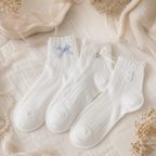 CouldNook Cozy Bow Detail Lace Socks - Sweet Everyday Accent