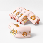 CloudNook L-Shaped Corner Guards-Thickened Removable Strawberry Rabbit Print