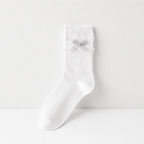 CouldNook Bow Accent Crew Socks - Soft Wardrobe Essential