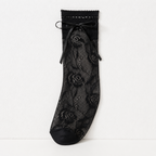 CouldNook Corset Lace Up Mesh Socks - Statement Shoe Accent