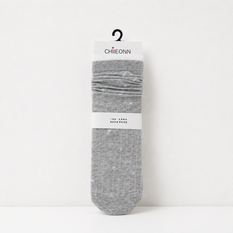 CouldNook Cozy Floral Mesh Crew Socks - Light Shoe Accent
