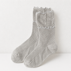 CouldNook Cozy Lace Ruffle Crew Socks - Romantic Shoe Accent
