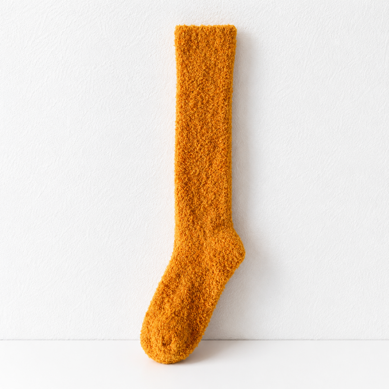 CouldNook Cozy Over Knee Slouch Plush Floor Socks - Warm Corner Accent