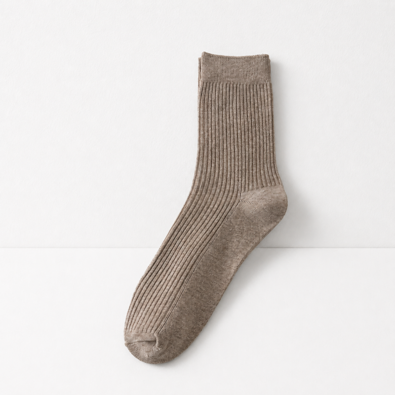 CouldNook Cozy Ribbed Crew Socks - Everyday Drawer Basic