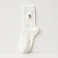 CouldNook Cozy Cat Patch Ribbed Crew Socks - Everyday Outfit Accent