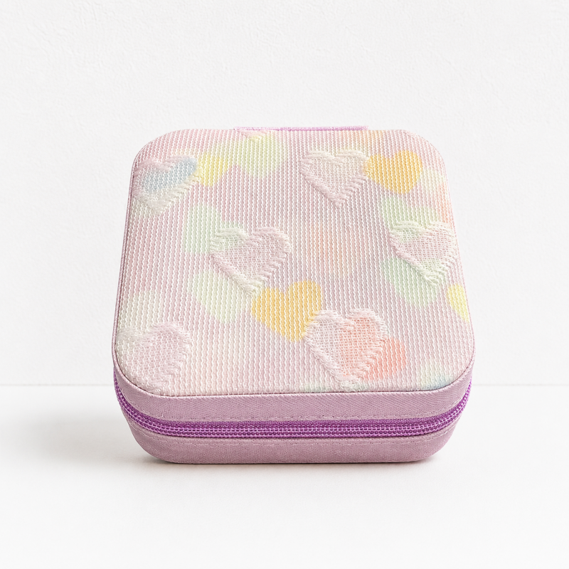 CouldNook Square Mini Travel Jewelry Box - Portable Jewelry Organizer