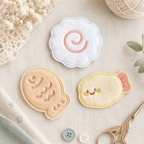 CouldNook Lovely Food Plush Hair Clip Set - Everyday Hair Accessory