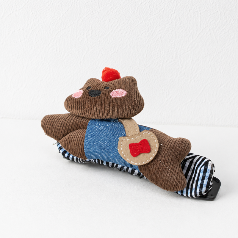 CouldNook Plush Character Hair Clip - Soft Hair Accessory
