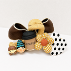 CouldNook Coffee Cup Bow Hair Claw Clip - Soft Hair Accessory