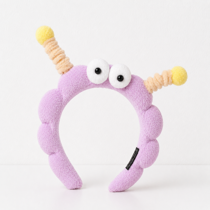 CouldNook Antenna Monster Plush Headband - Soft Hair Accessory