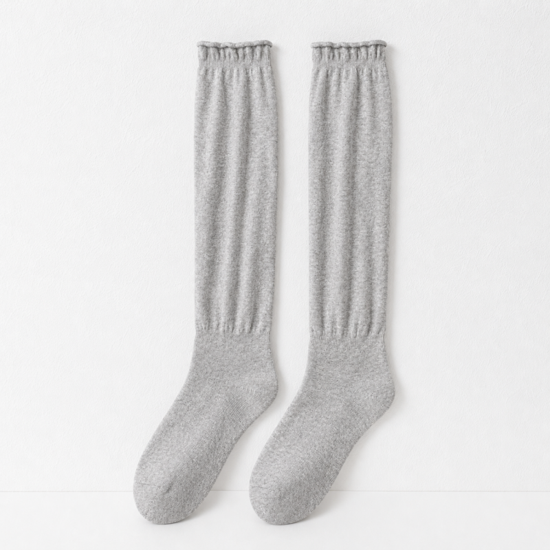 CouldNook Cozy Textured Slouch Crew Socks - Everyday Lounge Accent