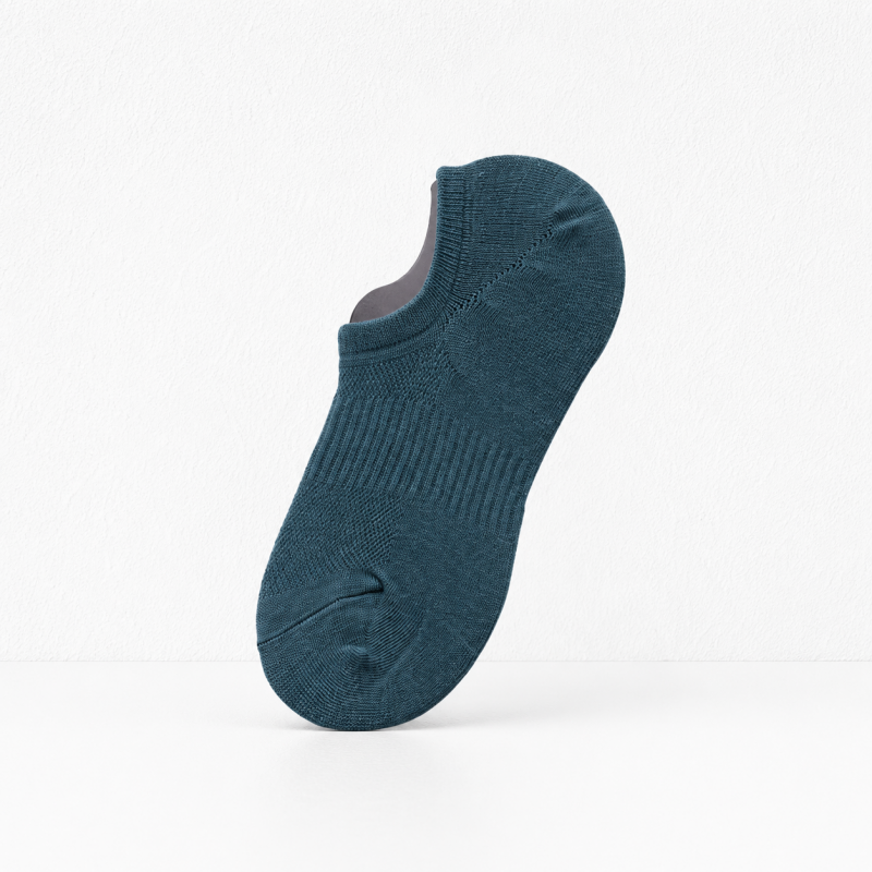 CouldNook Men Shell Texture No Show Socks - Footwear Helper