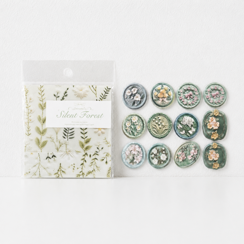 CouldNook Floral Mailbox Stickers - Aesthetic Retro Stationery