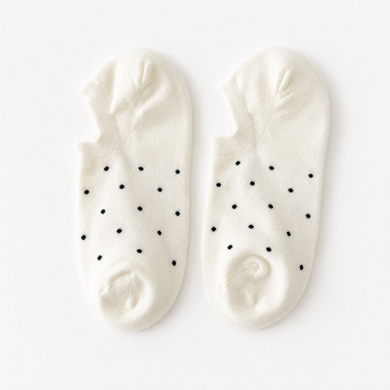 CouldNook Cozy Tiny Dot No-Show Socks - Low-Cut Drawer Accent
