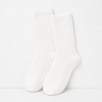 CouldNook Cozy Vertical Rib Crew Socks - Warm Everyday Accent