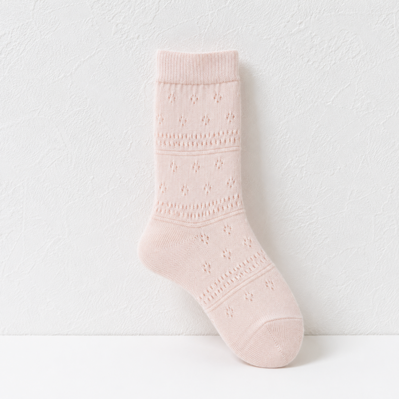 CouldNook Cozy Stripe Texture Crew Socks - Soft Drawer Accent
