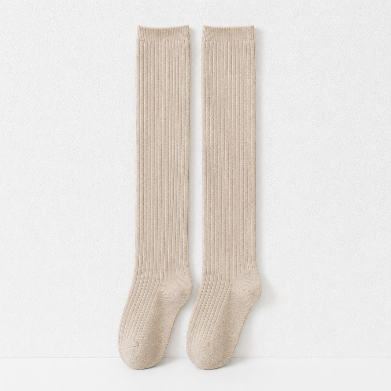 CouldNook Ribbed Calf Socks - Layered Outfit Accent