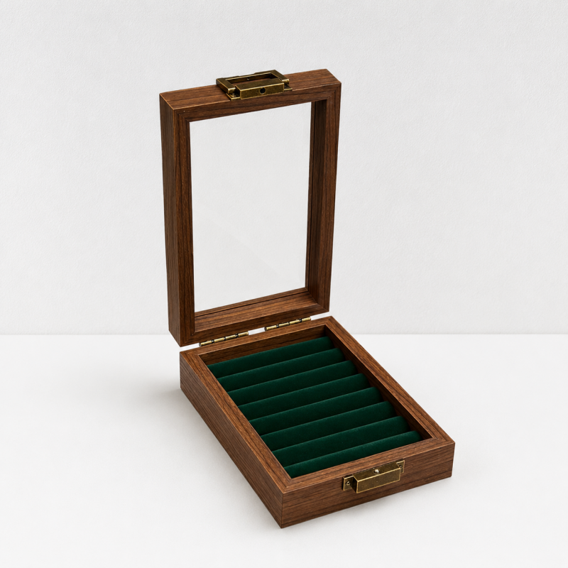 CouldNook Rectangle Travel Jewelry Box - Portable Jewelry Organizer