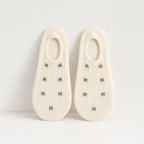 CouldNook Bow Pattern Mesh Ankle Socks - Soft Everyday Accent