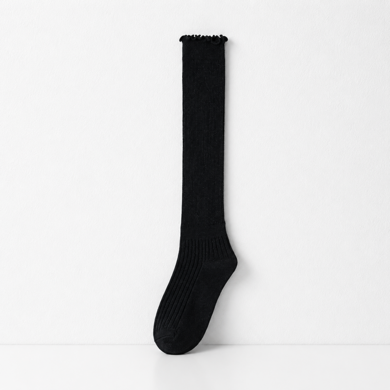 CouldNook Layered Ribbed Slouch Crew Socks - Cozy Shoe Accent
