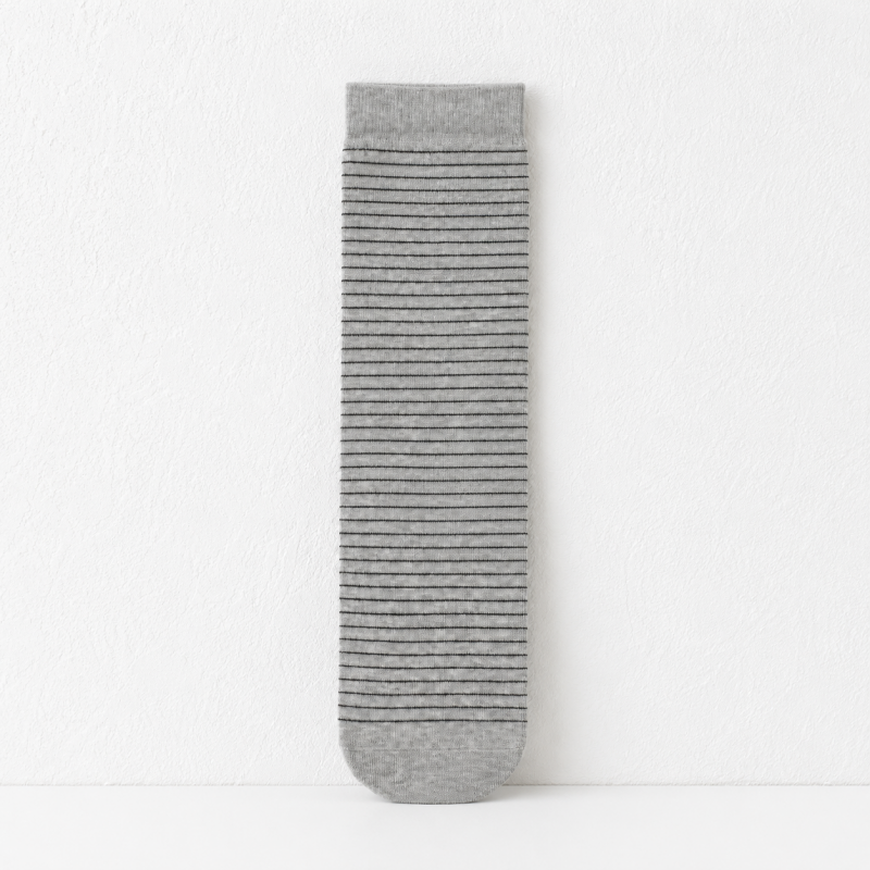 CouldNook Ribbed Neutral Crew Socks - Everyday Boot Accent