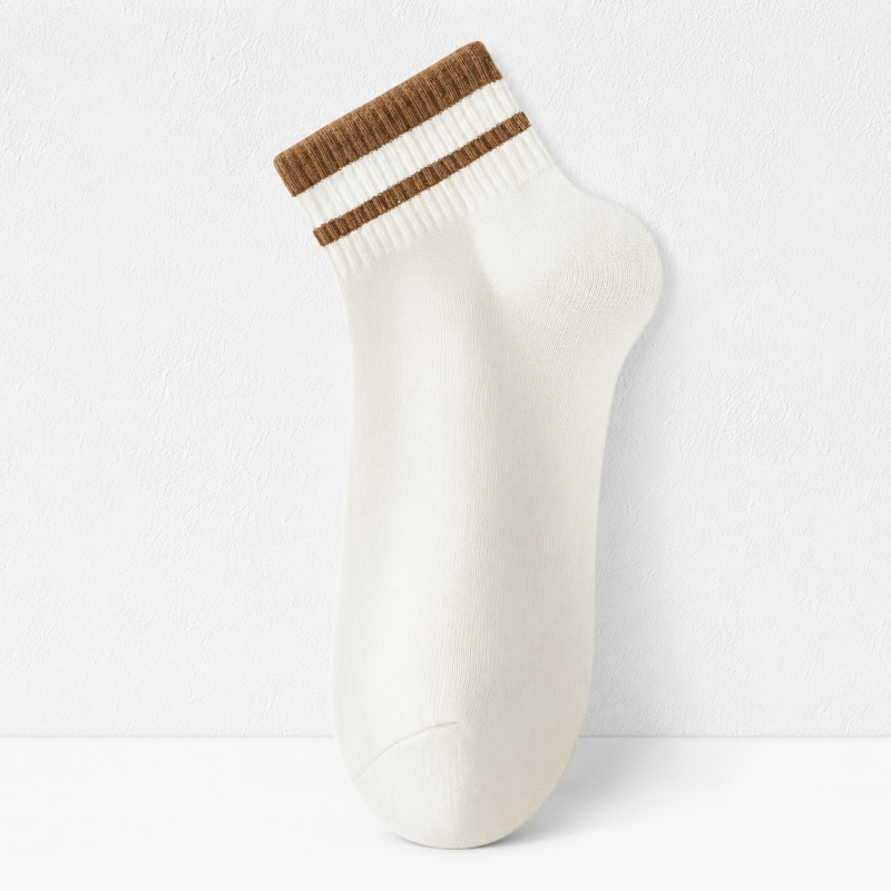CouldNook Stripe Cuff Crew Socks - Everyday Drawer Accent