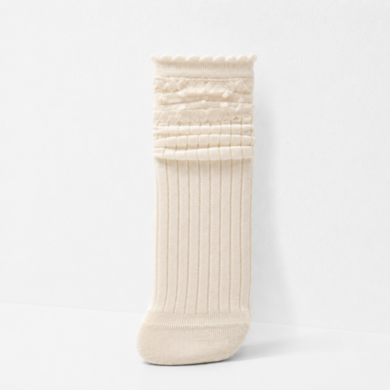 CouldNook Cozy Dot Bow Crew Socks - Layered Dress Accent