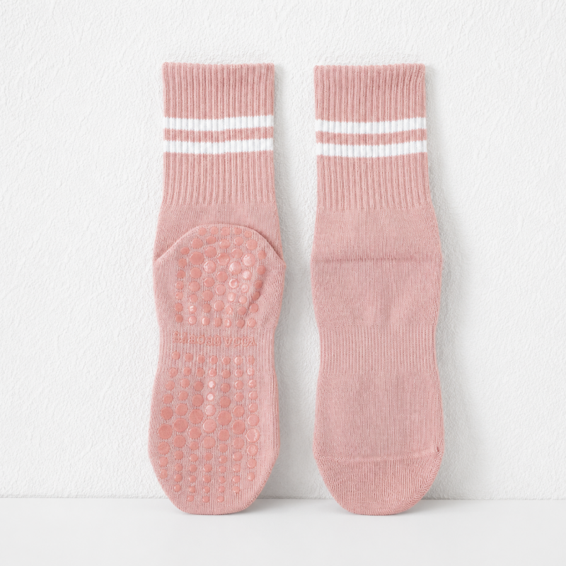 CouldNook Grip Striped Crew Socks - Home Studio Accent