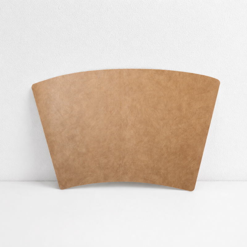 CouldNook Fan-shaped PU Leather Placemat  - Waterproof Table Mat