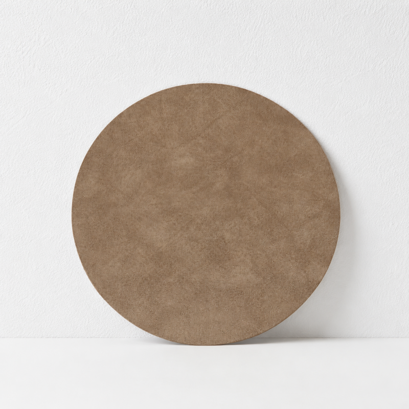 CouldNook Round PU Leather Placemat - Waterproof Table Mat