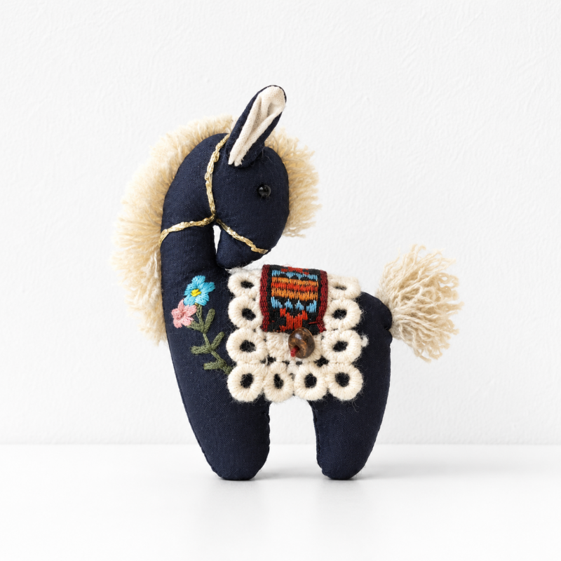 CouldNook Cotton Horse Fabric Pendant - Aesthetic Artisan Bag Charm