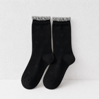 CouldNook Cozy Soft Sheer Crew Socks - Gentle Outfit Accent