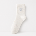 CouldNook Cozy Tiny Motif Crew Socks - Sweet Drawer Accent