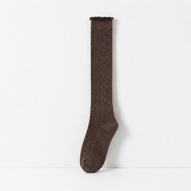 CouldNook Ribbed Boot Crew Socks - Everyday Shoe Accent