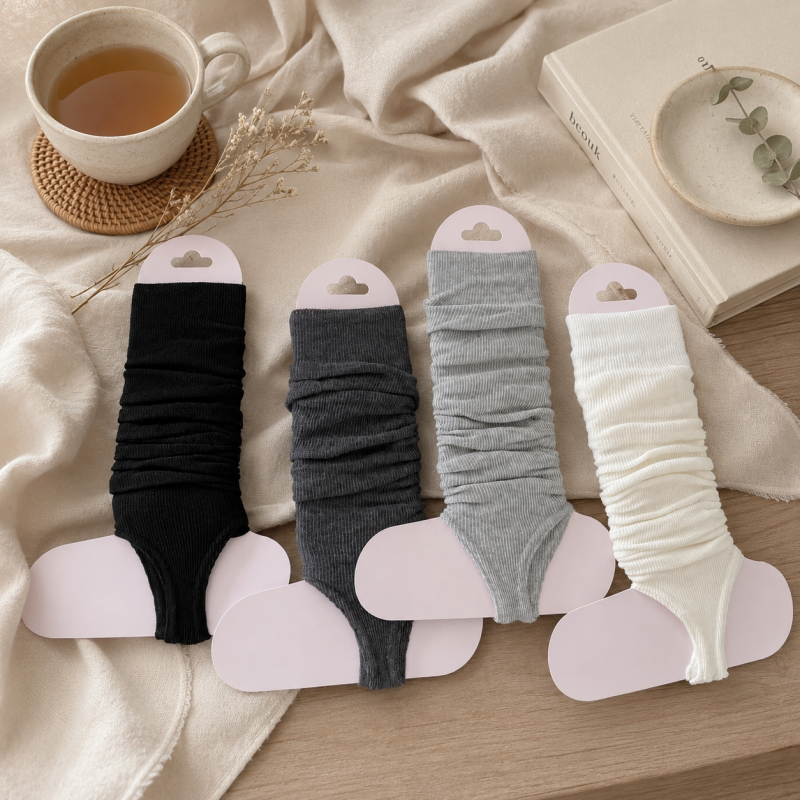 CouldNook Cozy Scrunch Ribbed Leg Warmer - Relaxed Layered Accent