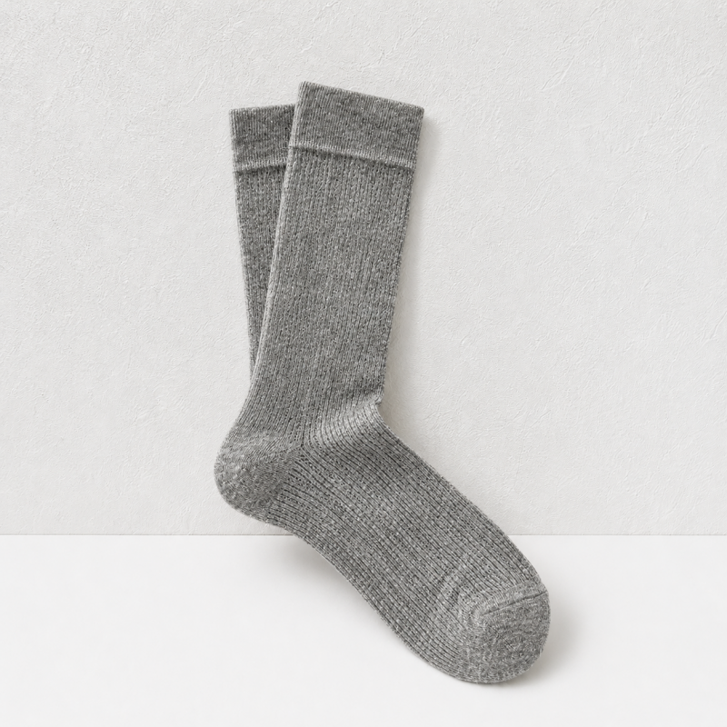 CouldNook Slouch Ribbed Calf Socks - Relaxed Footwear Accent