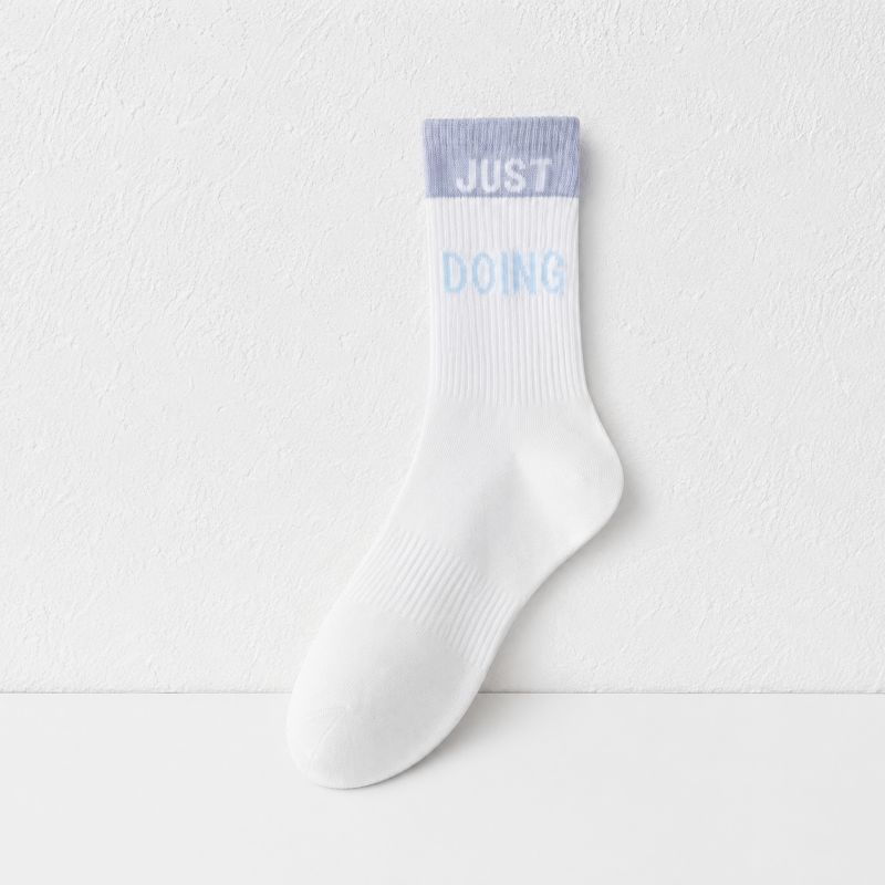 CouldNook No Silicone Dots Pilates Crew Socks - Home Studio Accent