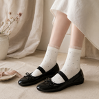 CouldNook Bow Front Mary Jane Socks - Everyday Shoe Helper